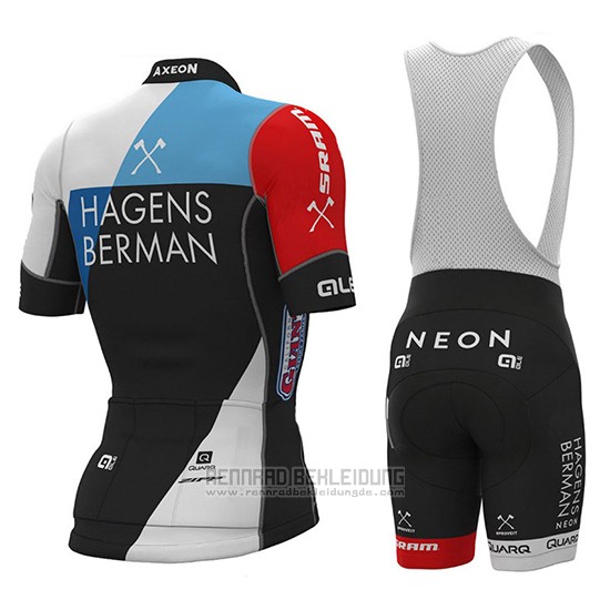 2018 Fahrradbekleidung Axeon PRS Shwarz Rot Trikot Kurzarm und Tragerhose - zum Schließen ins Bild klicken